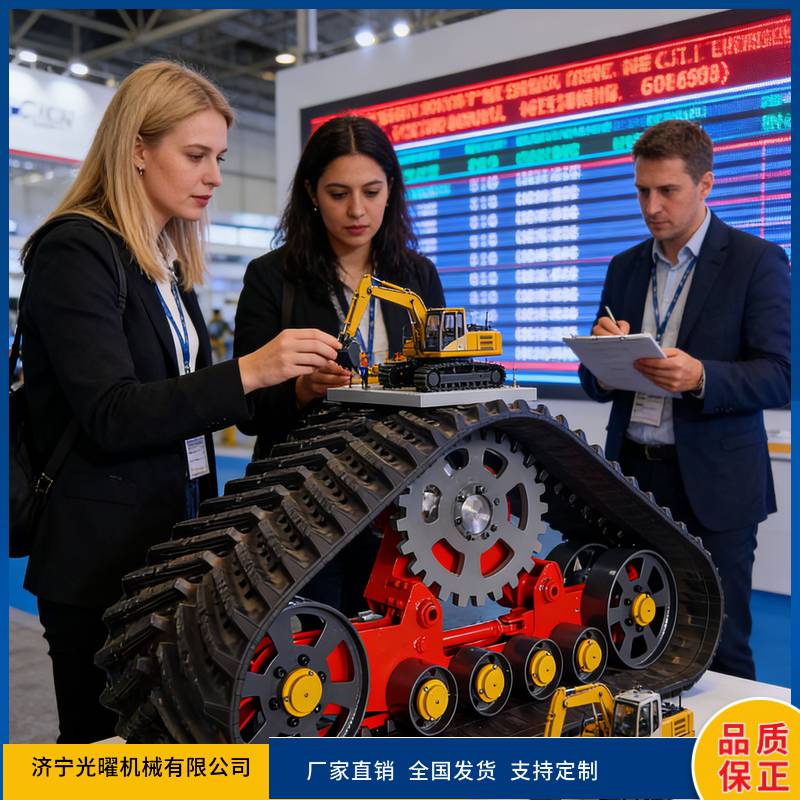 500宽履带半链轨改装泥泞地橡胶履带底盘2026新款