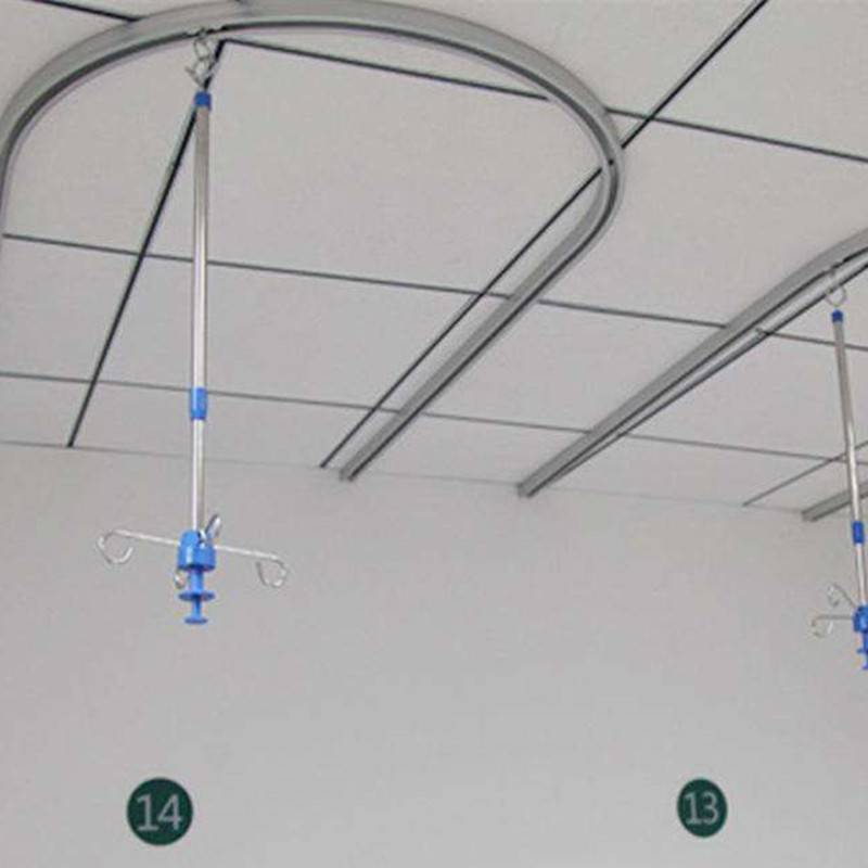 联升u型输液轨道医院输液室病房铝合金输液吊轨直型输液导轨
