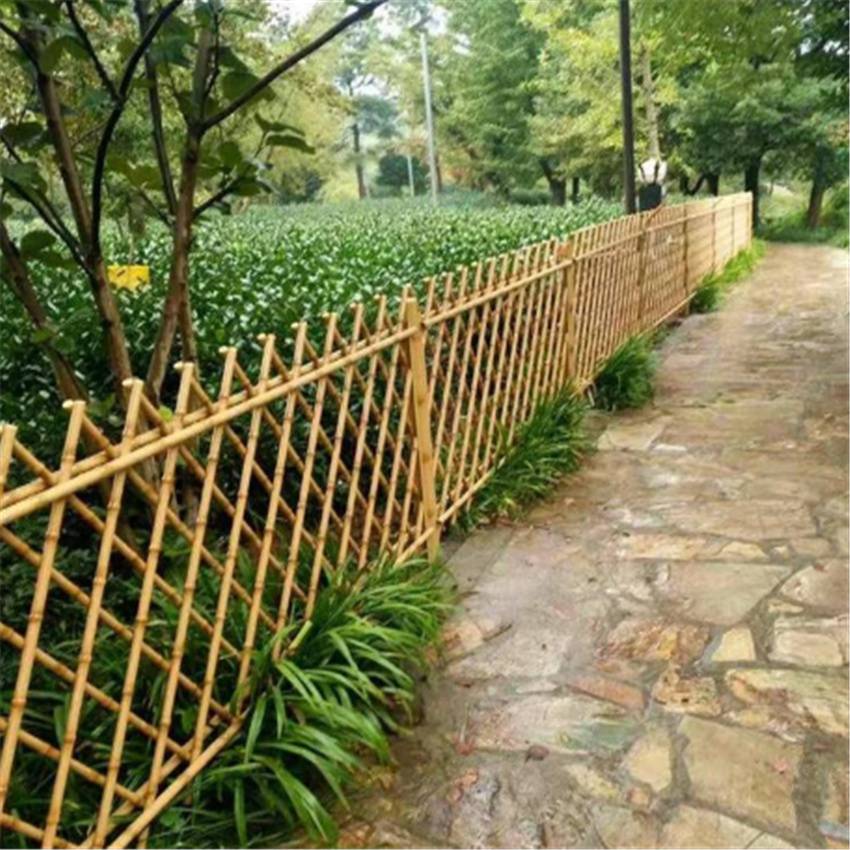 庭院竹篱笆围栏仿竹篱笆护栏绿化仿竹护栏全瑞丝网规格齐全
