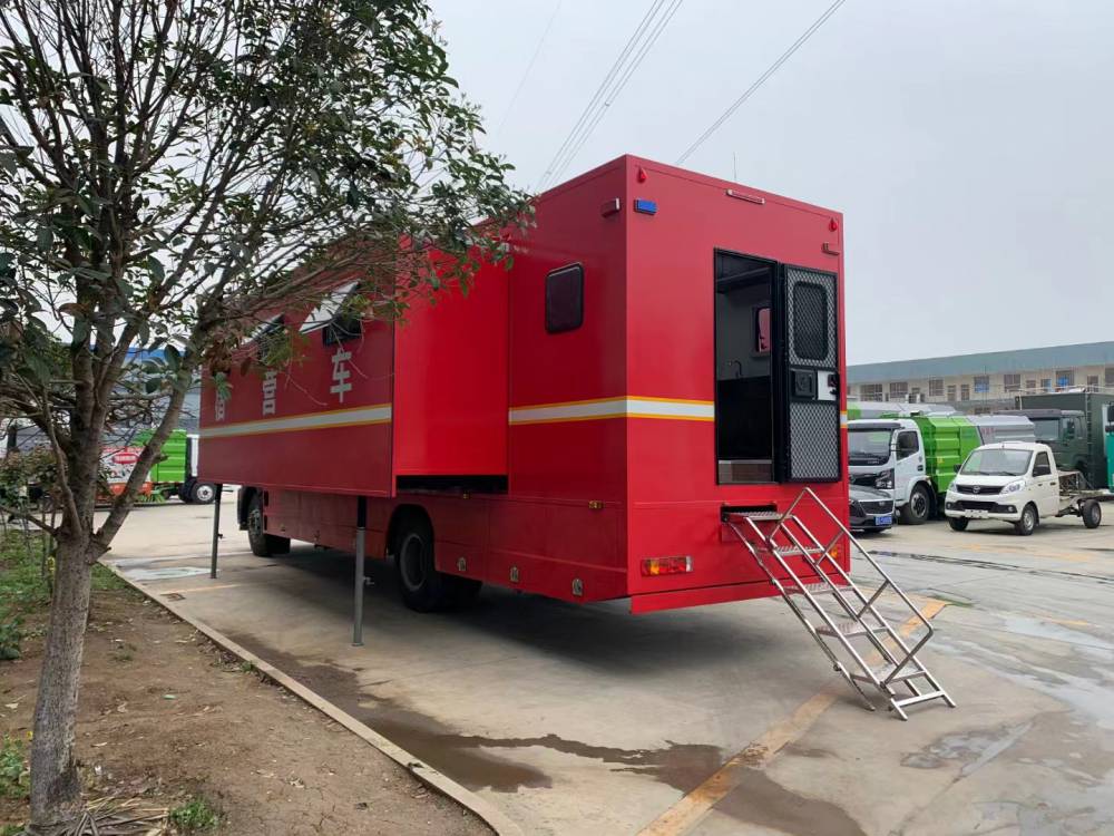 重汽国六宿营车24人消防保障宿营炊事车野外作业后勤宿营车