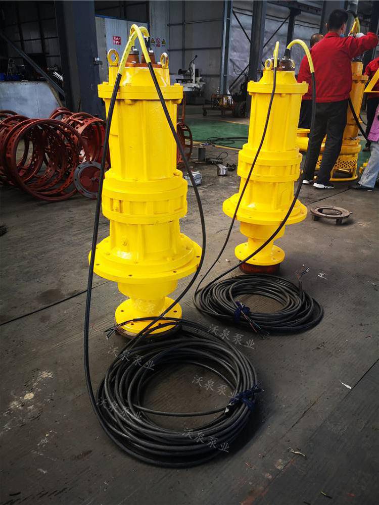 沃泉河道清淤泵鱼塘污泥泵电动潜水大功率抽吸还小鱼一个家