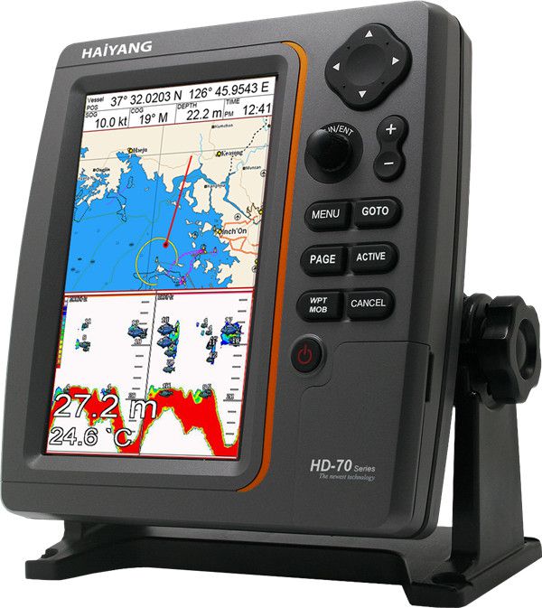 韩国海洋hd1200c船用gps导航仪海图仪smart12二合一船载装置