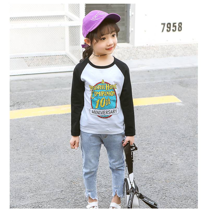 广东汕头服装城童装卫衣女春新款广州童装批发网站便宜潮童长袖衫