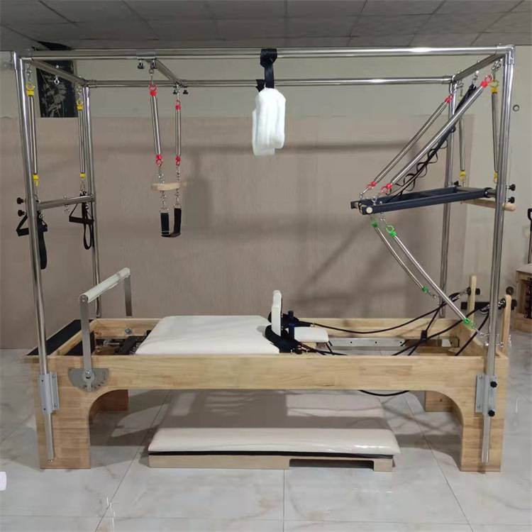 普拉提三合一 多功能瑜伽床 大器械核心床 凯迪拉克半高架床