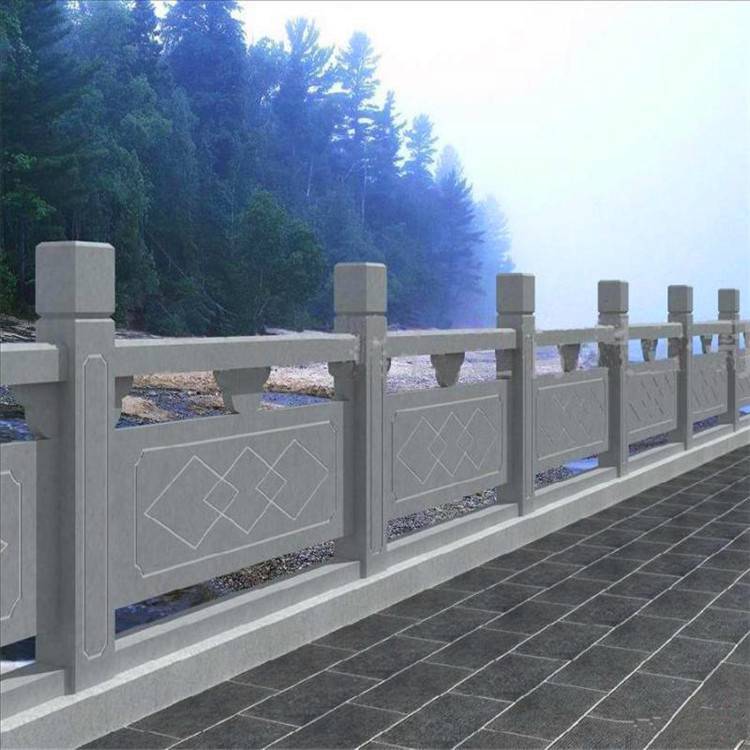 安庆桐城景观园林大理石扶手栏杆白麻石校园栏杆