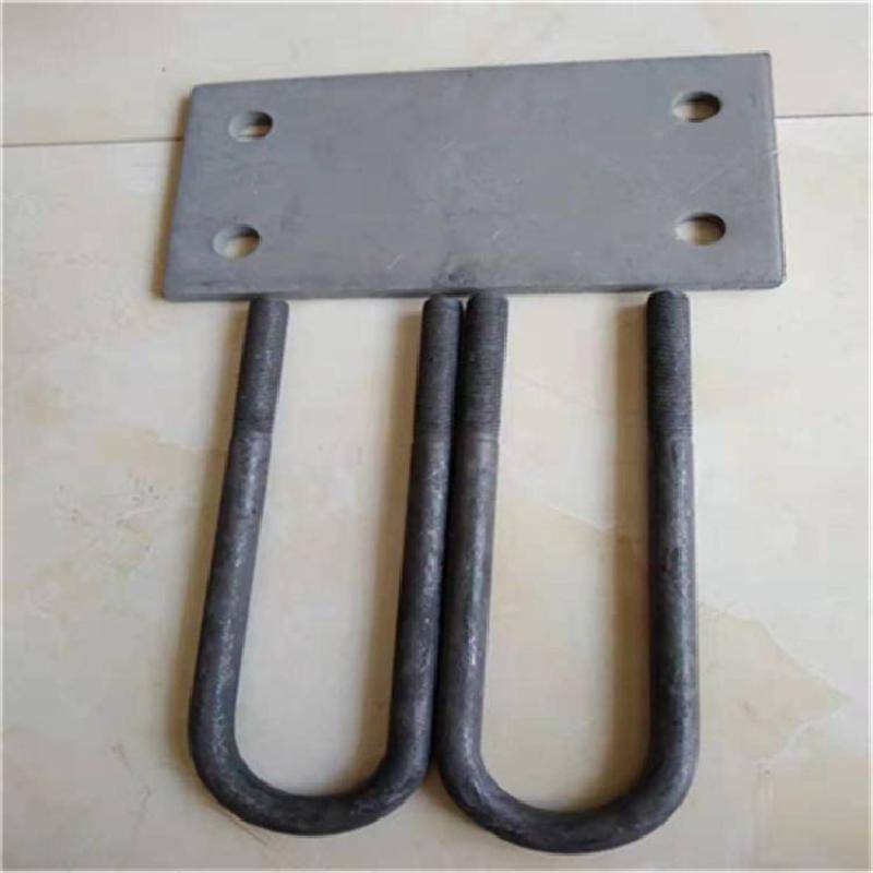 q235预埋定位锚板法兰盘高铁接触网支柱渗锌钢板