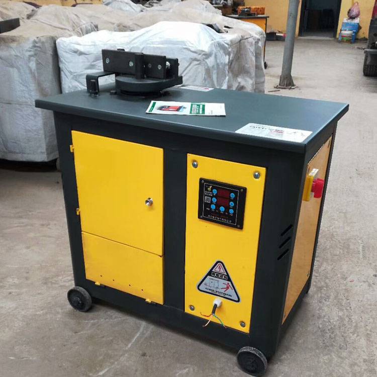 小型建筑数控全自动脚踏板32型钢筋弯箍机打套机视频