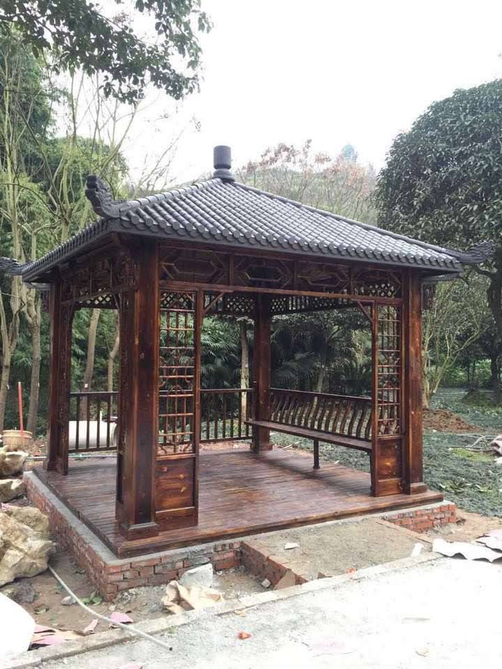 八角凉亭仿古亭子厂家防腐木凉亭造价