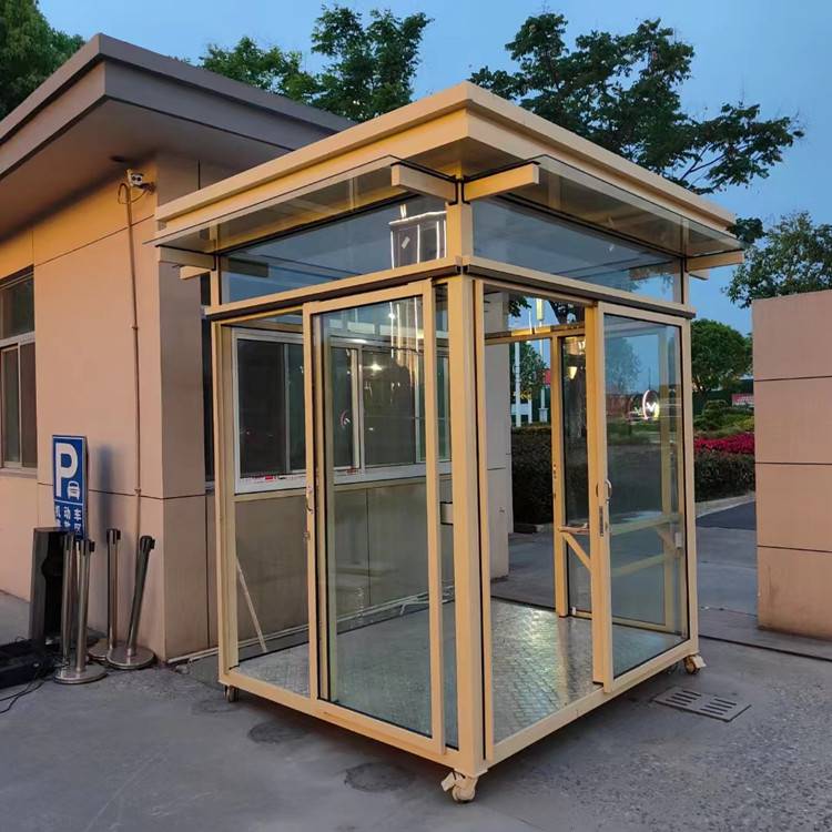 工厂保安传达室定做 物业站岗执勤驿站 环保直角保安室
