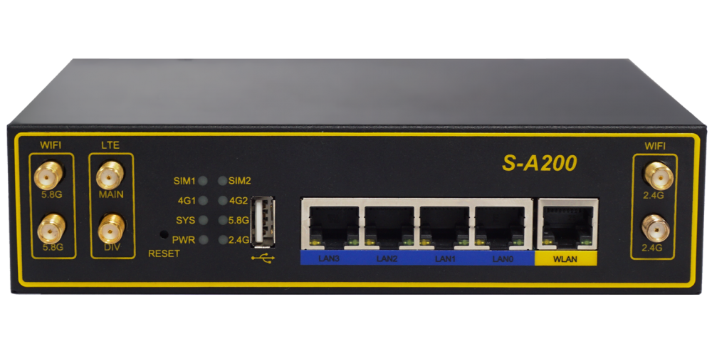 三汇无线工业路由器sa200支持4g有线24gwifi58gwifi