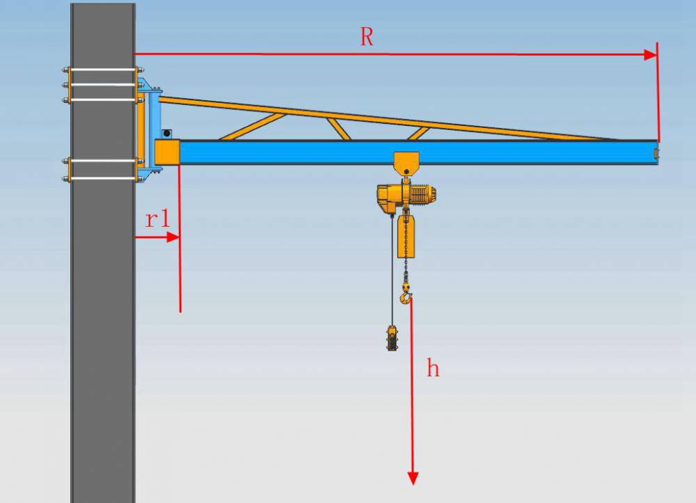 单臂吊车结构原理图图片