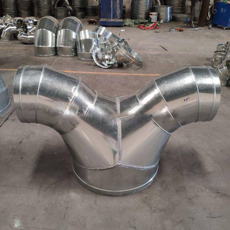 风管用90度弯头白铁镀锌带共板法兰篮箭环保配件