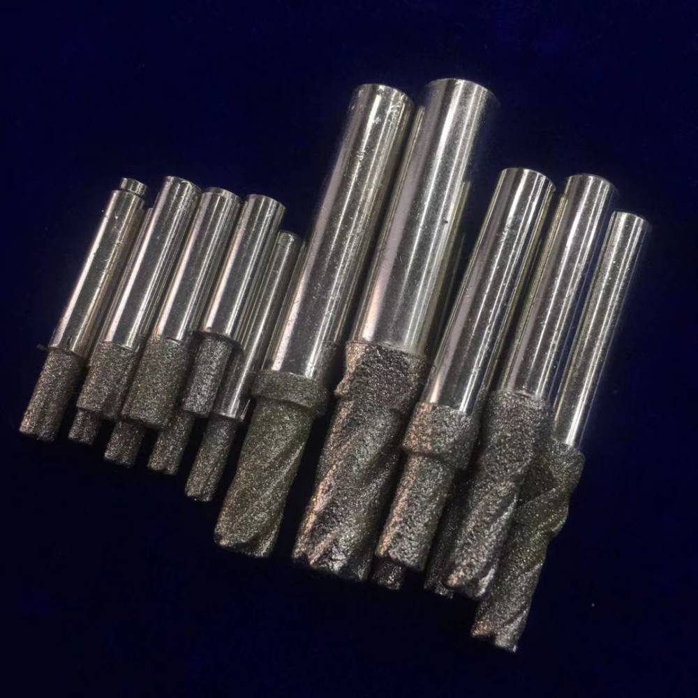 麻花钻电镀金刚石磨头电镀sdc磨头硬质合金基体磨头定制