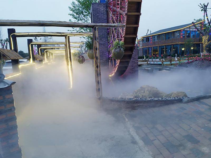 农家乐喷雾降温水雾降温冷雾降温重庆设备厂家贵州博驰环境公司