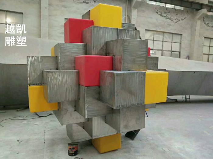 钢丝几何体雕塑制作厂家制造商几何体雕塑几何体雕塑底座三维景观