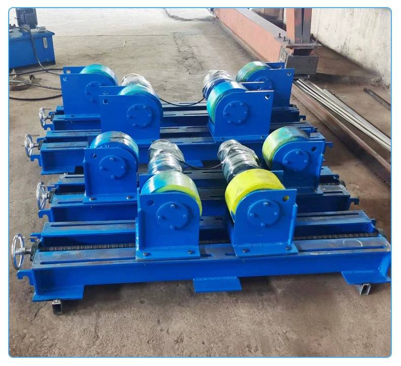 山东金岚供应20t可调式滚轮架低噪环保利用