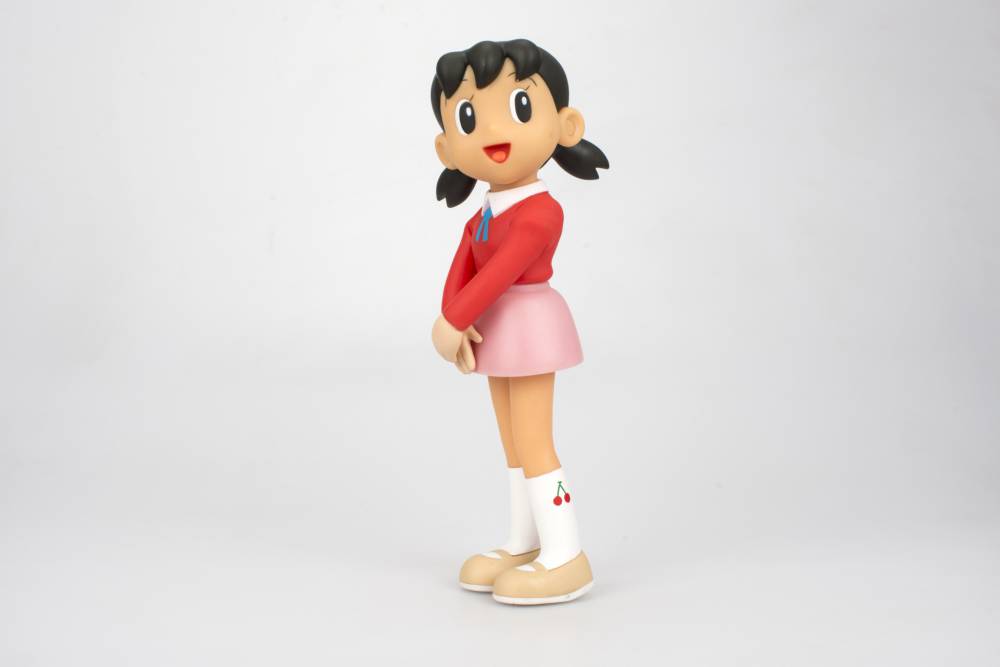 哆啦a梦动漫静香大雄搪胶玩具手办礼品盒装摆件