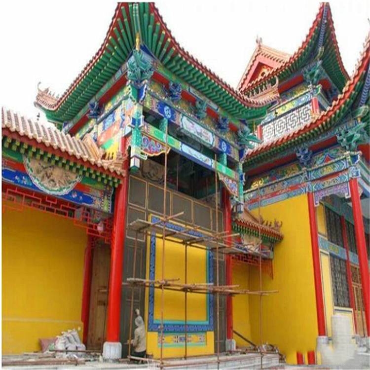 临汾仿古长廊 临汾长廊设计公司 清秀园林 施工安装