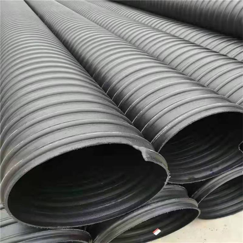 钢带增强螺旋波纹管钢管带排污市政排水大口径