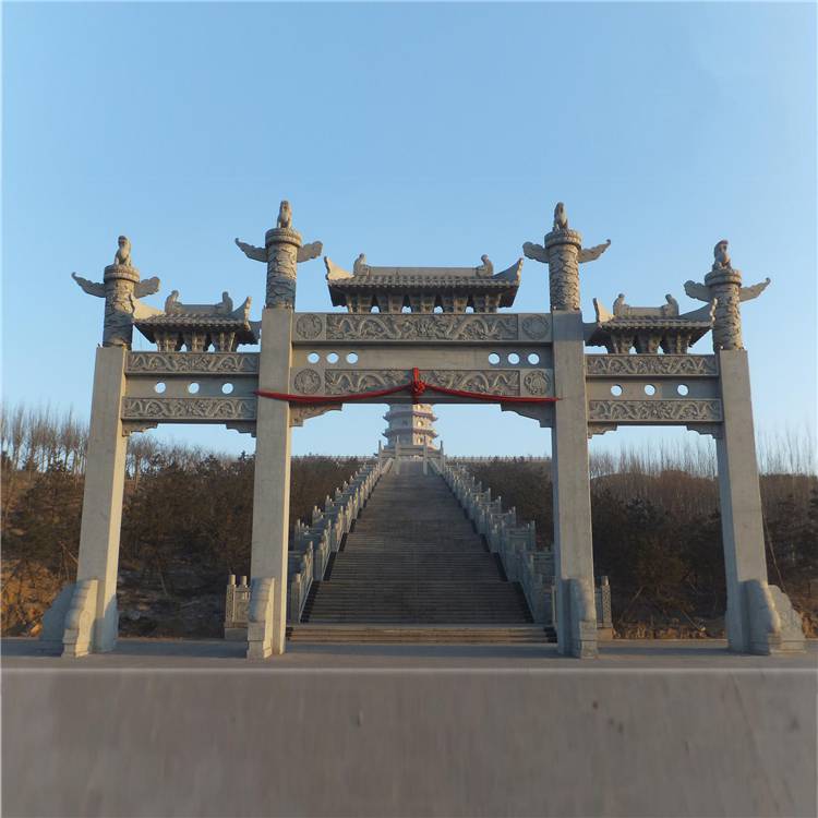 广东省汕头市石雕门楼测量制作安装一体化