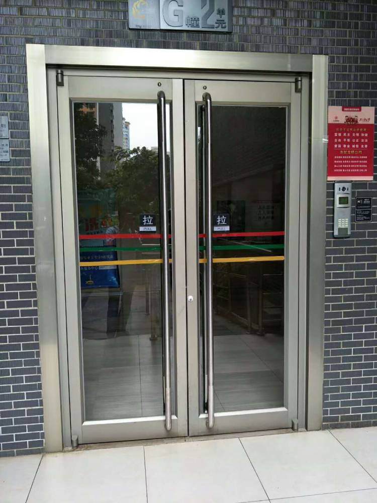 肯德基门黑色深灰色金玛龙定制肯德基款式大门