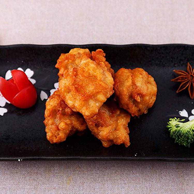 诸城日式唐扬块藤椒裹粉无骨炸鸡肉块油炸小吃图片