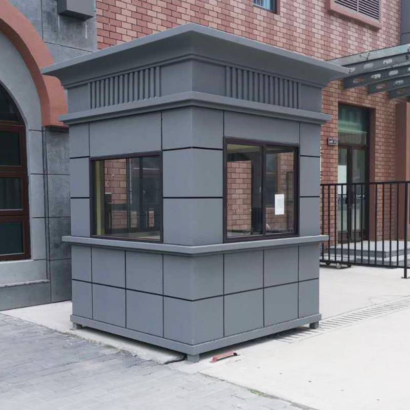 ***真石漆保安亭 小区物业门卫岗亭 定做真石漆岗亭 欧式保安岗亭