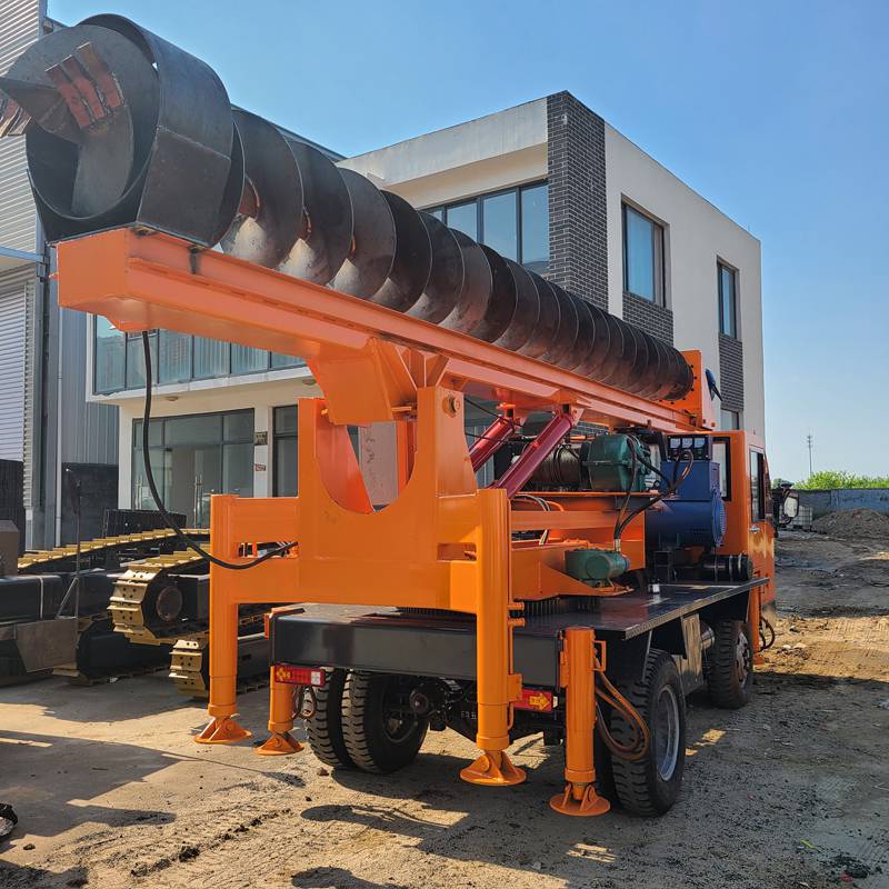 履带式长螺旋打桩机厂家销售步履式钻孔机履带打桩机