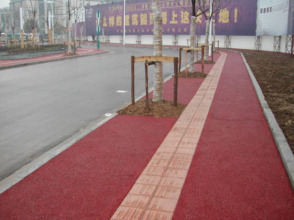 彩色压花混凝土路面 绿色环保材料
