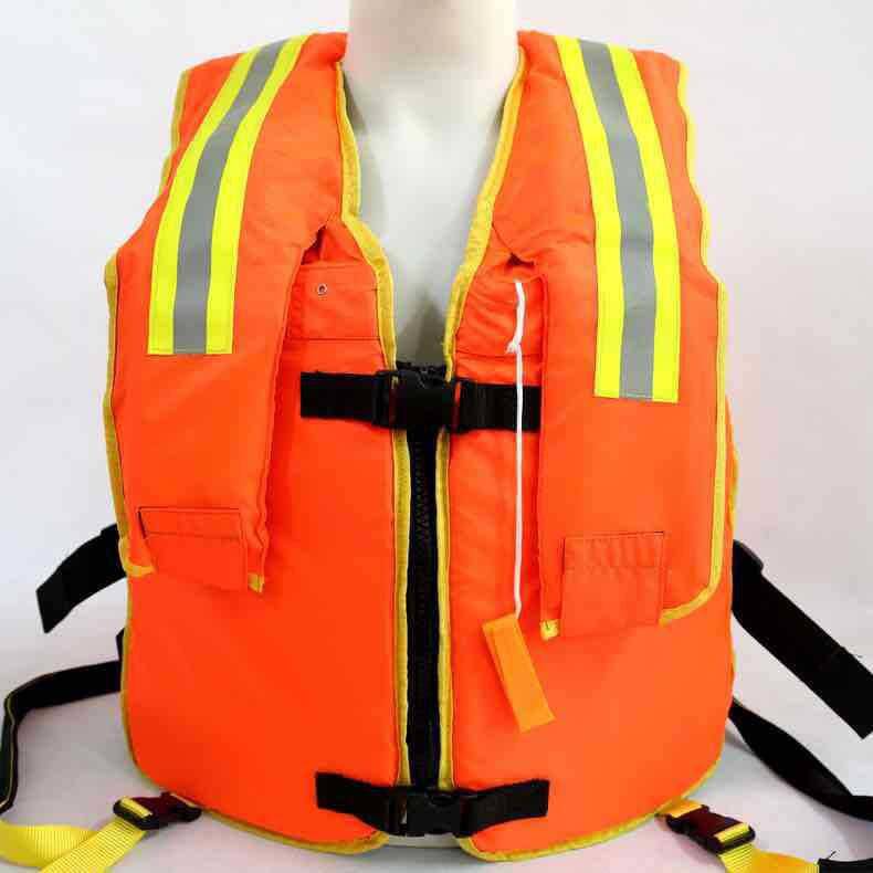 xjsy50100150气胀式双气囊救生衣增强型防汛救生挂脖救援服
