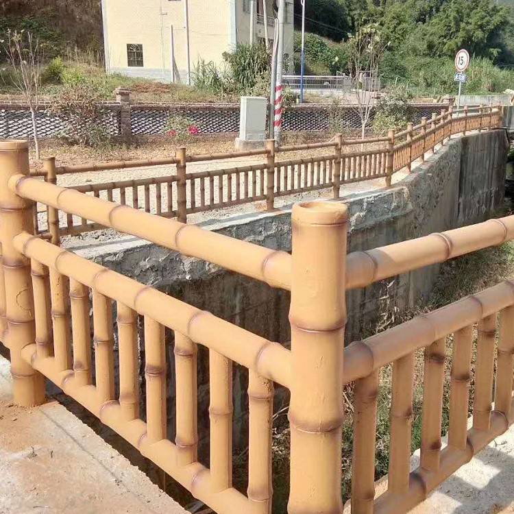 艺高景观梯形仿木护栏 仿竹栅栏 河道仿木围栏】江西赣州河南新乡市双