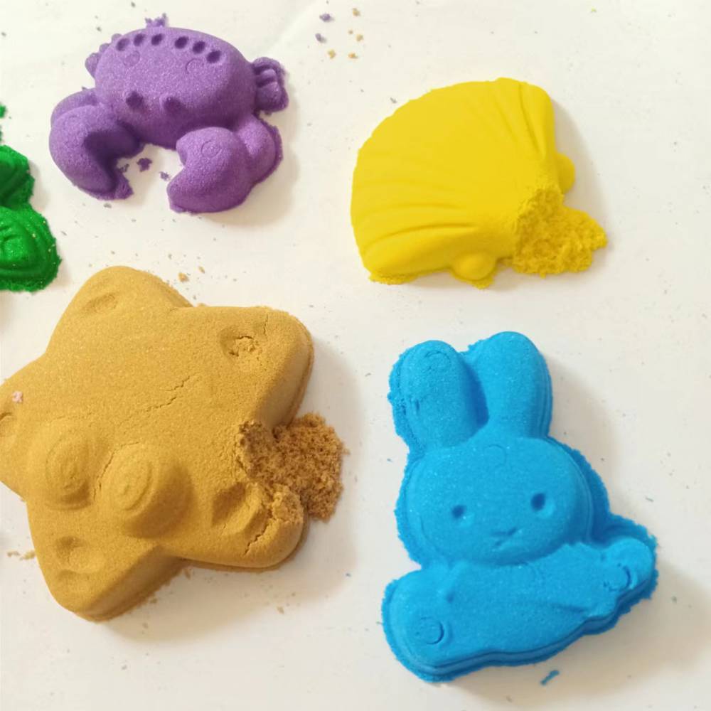 太空砂儿童砂柔软细腻棉花沙不易干不易掉色自由发挥各种玩发