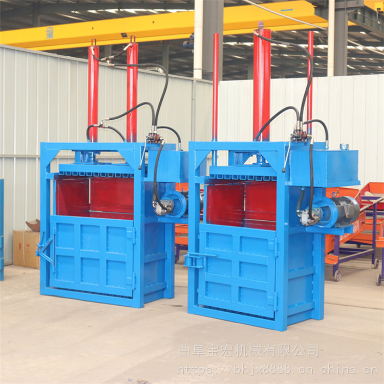 新型半自动液压打包机价格 河北立式液压废纸壳打包机