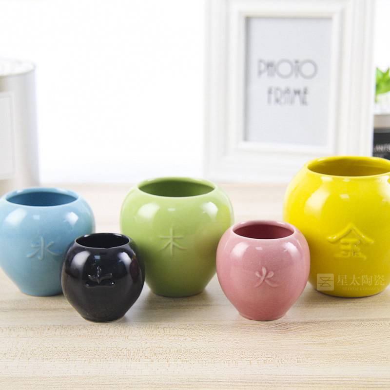 陶瓷拔火罐青花瓷陶瓷拔火罐瓶子陶瓷大拔火罐