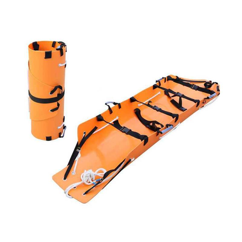 户外紧急救援多功能担架消防救援卷式担架小体积多功能卷式软担架