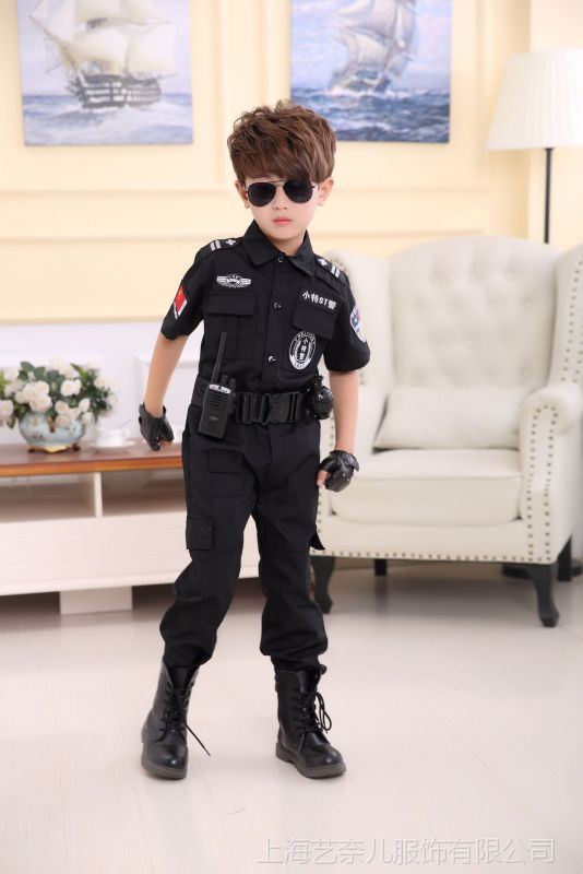 儿童警察服装警衣服少儿特警套装幼儿园小警察演出服交警警官服装 价格 厂家 中国供应商