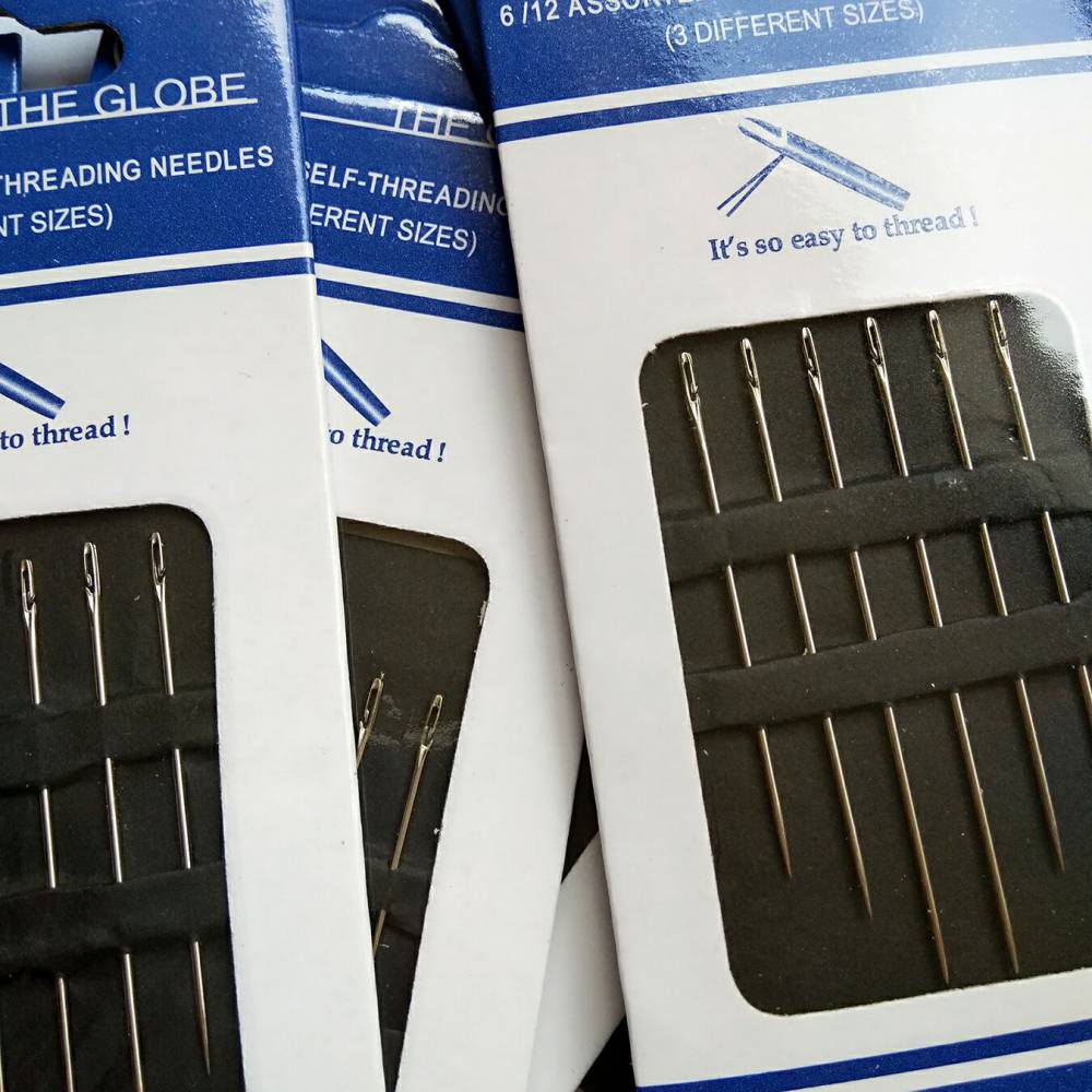 不用穿线盲人针跑江湖新产品免穿针线手缝针缝衣针缝纫机针