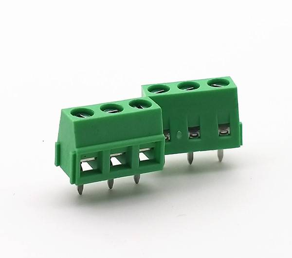 环保kf127螺钉式pcb接线端子dg12750mm连接器绿色fet1504