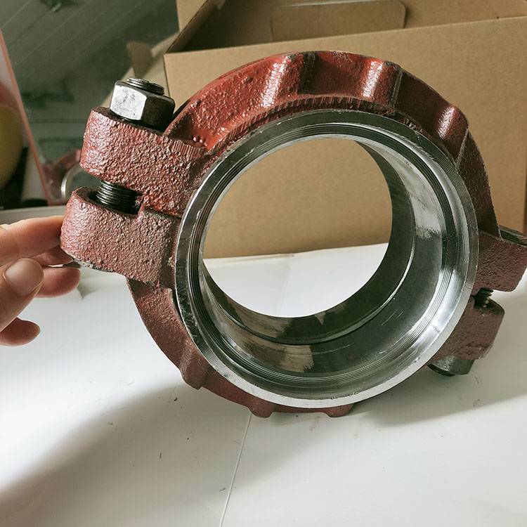 dn114管道快速接头卡箍式管道快速接头接头卡箍钢片制造