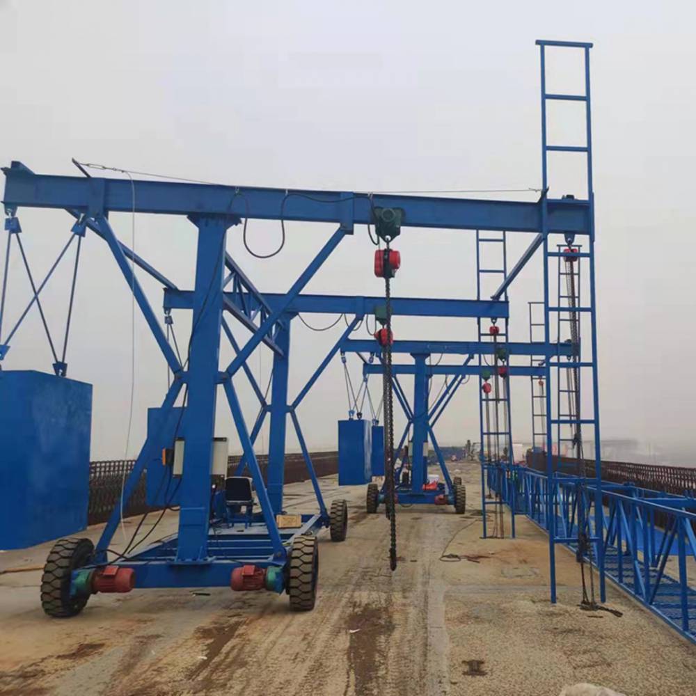 桥梁防撞台车 模板吊装施工吊篮 1吨2吨3吨模板台车