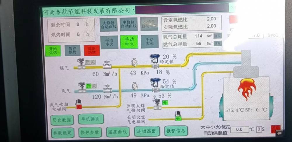 泰航定制：炉后在线废钢烘烤炉 转炉炉后合金烘烤加热炉装置