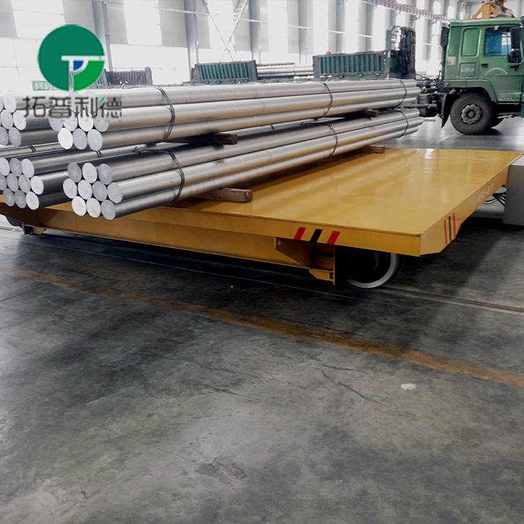 kpdz50吨厂区运输铝棒重物过跨电动轨道平车图片