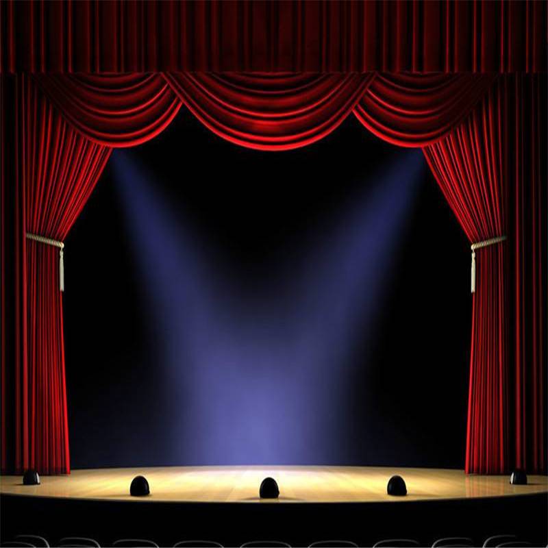 金昌会议室舞台幕布武威金黄色背景幕布白银会议背景阻燃防火幕布