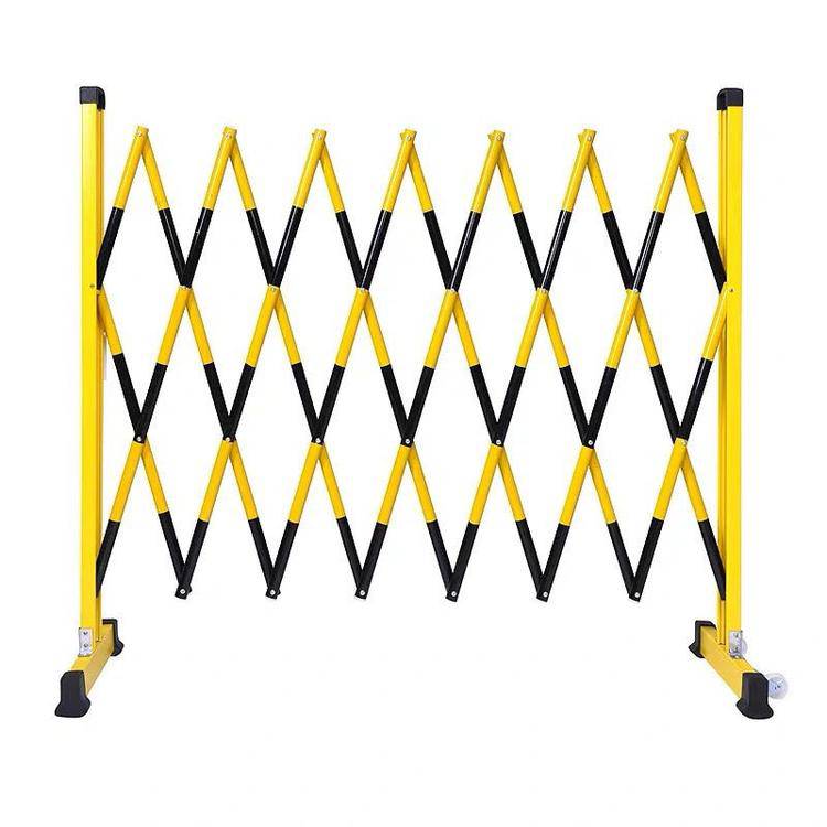 带轮子绝缘伸缩护栏玻璃钢管式移动遮栏定制电力安全施工护栏