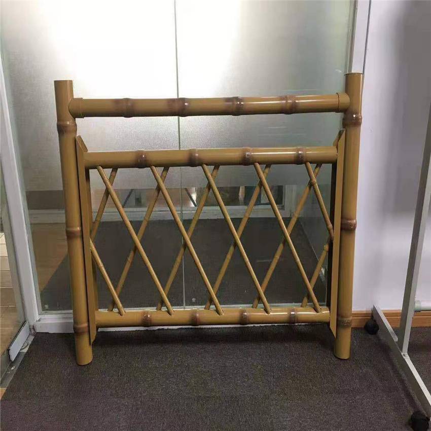 竹节管护栏园林仿竹围栏景区仿竹护栏厂家供应