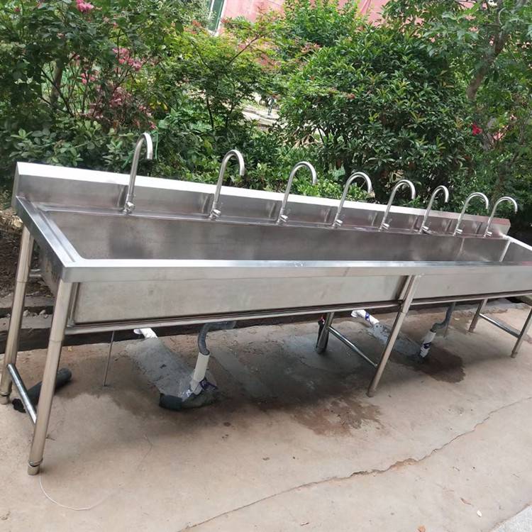 高校学校洗手池立式不锈钢洗手池厕所洗手池价格山东不锈钢水池加工
