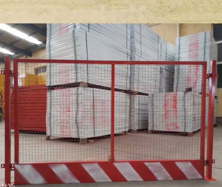 施工临时安全通道防护棚实体工厂双边丝框架隔离护栏网