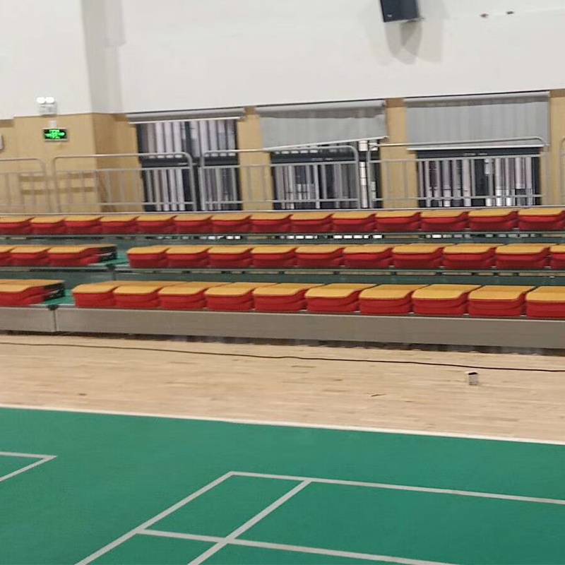 运动体育篮球场伸缩看台固定观众椅软包座椅
