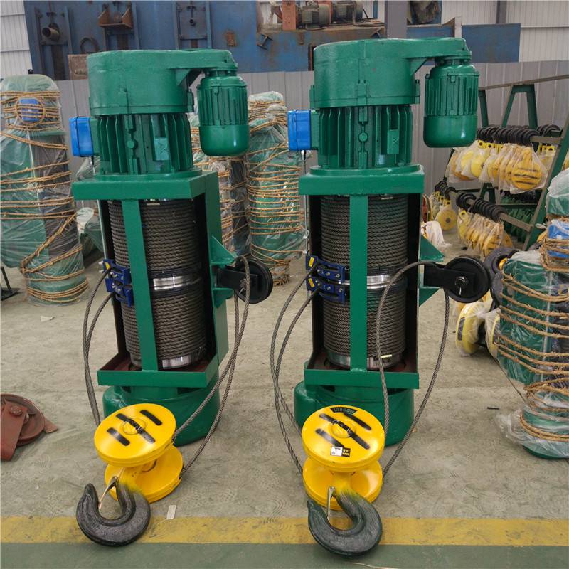厂家供应移动式md型双速钢丝绳电动葫芦5t起升高度30米手柄操作图片