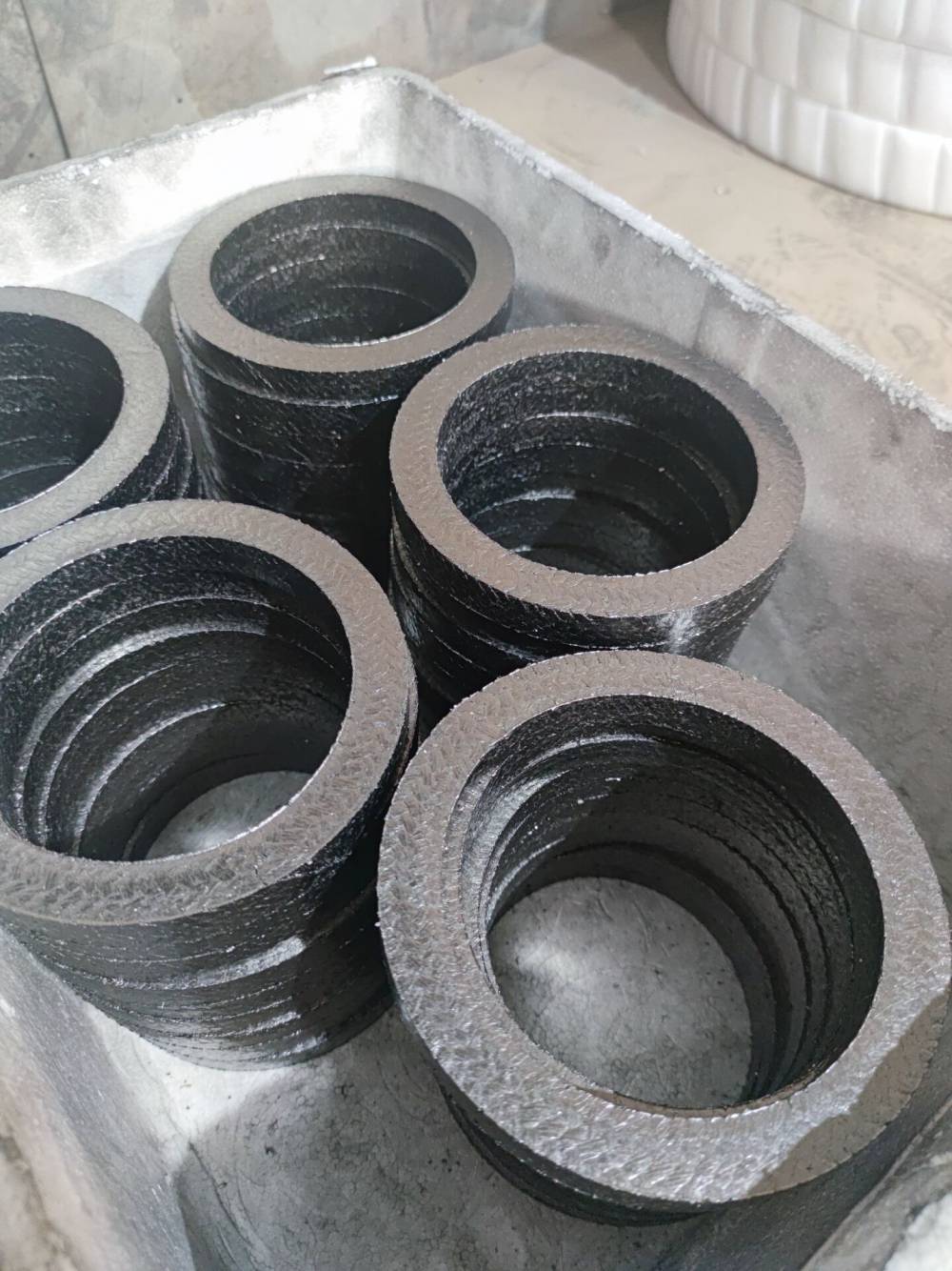 鑫昌生产供应带钢丝石墨盘根环当天发货